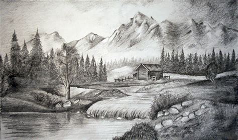 pencil sketch landscape|Landscape Drawing Tips: How to Draw More Realistic Landscapes.